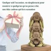 Zen'Light Statue of 3 Laughing Buddhas - See Nothing -