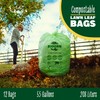 BIOGRN 55 Gallon Compostable Trash Bags Flat-Top, Heavy Duty Extra