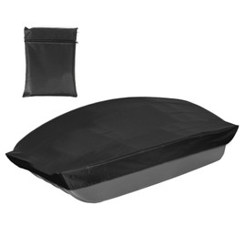 Jet Sled Cover, 68.9x33.46x7.87in 600D Oxford Cloth Ice Fishing Jet Sled Cover Ice Fishing Gear Accessories Waterproof Sun-Protection Sled Travel Cover for Outdoor Activities Winter Camping Hunting