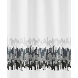 Kleine Wolke City 5199185305 Shower Curtain 180 x 200 cm Black White