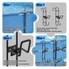 2Pcs Pool Fence Hooks, Heavy Duty Pool Pole Hangers with