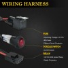 Lighting-likes 12V 40A LED Work Fog Light Bar Wiring Harness