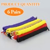 REBECASKYENS 6 Pair No Tye Shoelaces Elastic Curly Stretchy For