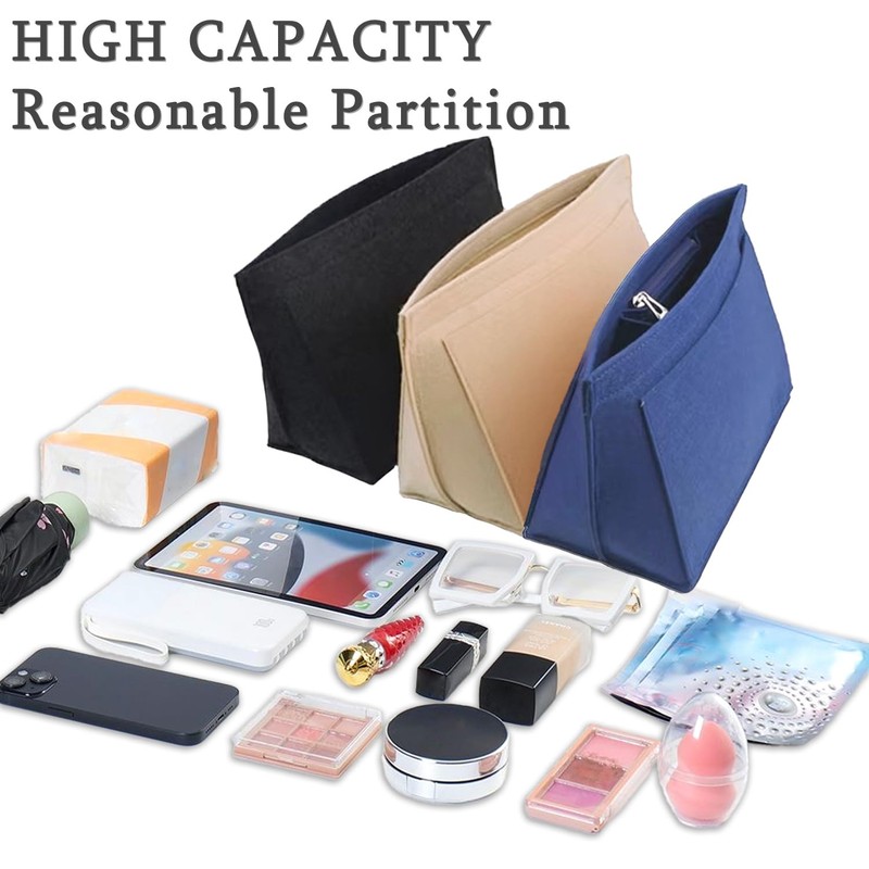 BOOSHMall Organiser for Longchamp Bag, Bag Insert Organiser, Multi Pocket