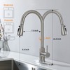 Kitchen Faucet with Pull Down Sprayer, Brush Nickel Pull Out