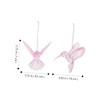 CIYODO Pack of 3 Hummingbird Figures for Hanging Made of