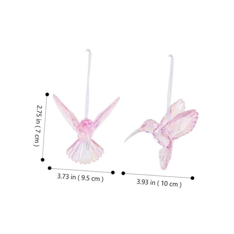 CIYODO Pack of 3 Hummingbird Figures for Hanging Made of