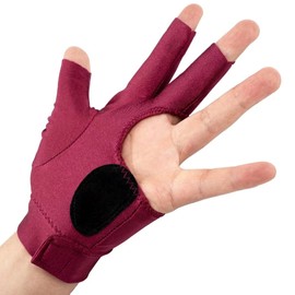 Collapsar Billiard Gloves 3 Open Fingers for Pool Snooker Carom Cue Sport - Fits Left Hand in Different Size