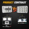 BESTZHEYU 4x6 LED Headlights Pair with Hi-Lo Beam DRL for