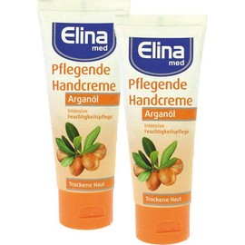 Elina Argan Oil Hand Cream 75 ml in Tube, Pack of 2