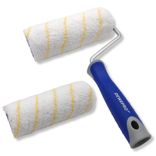 DEWEPRO 25 cm Paint Roller with Clip and Replacement Roller