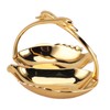 Double Fruit Plate Zinc Alloy Dual Fruit Tray Decorative Fruit