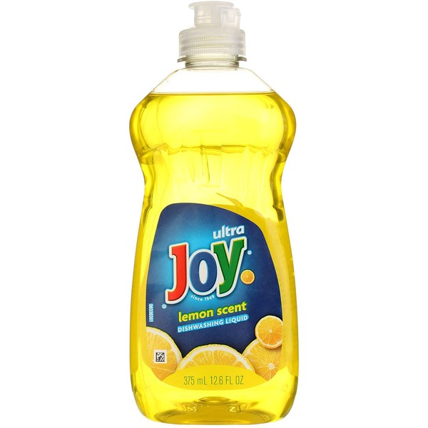 Joy Ultra Dishwashing Liquid, Lemon Scent 12.60 oz (Pack of 8)