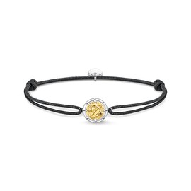 Thomas Sabo Sabo LS131-543-7-L22V Unisex Bracelet Little Secret Faith Love Hope Gold 925 Sterling Silver with 750 Yellow Gold Plated Size 16 cm - 27 cm, Silver, No Gemstone