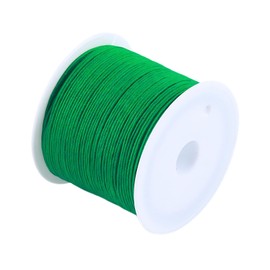 Stretchy String for Bracelets, 0.8mm,50yard Sturdy Elastic String Cord for Jewelry Making, Necklaces, Beading and Crafts (Green)