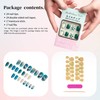 Sun&Beam Nails Nail Tip, Short, Medium, Round, Oval, Blue, White,