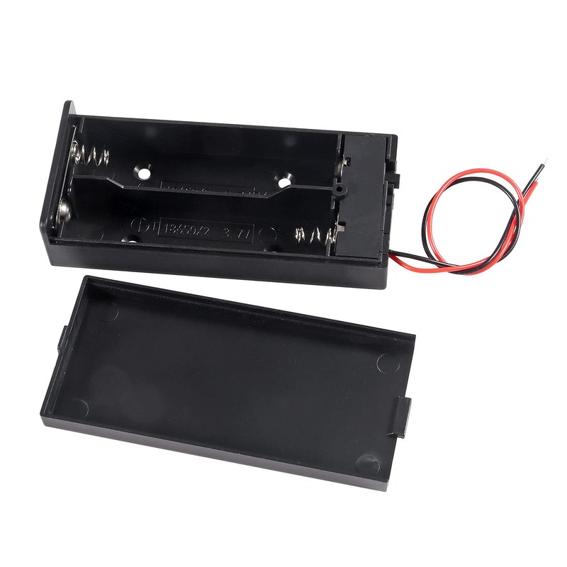 ACEIRMC 2pcs 18650 Battery Storage Case 2 Slots x 3.7V