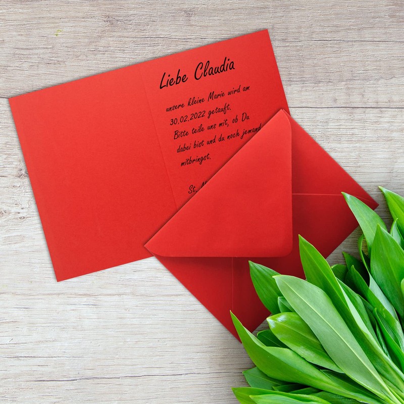 Folding Cards A6 – C6 Set Wet Sealing