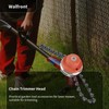 Walfront Multifunctional Spiral Chain Trimmer Head Replacement Head Garden Lawn