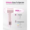 High-Speed Hair Dryer with Diffuser, Ionic Blow Dryer (Rose Gold)