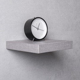 Velano - HYLLY Shelf, Wall Shelf, Floating Shelf, Hanging Shelf, Shelf Systems - 1 Piece, 23.5 x 23.5 cm, Grey Oak - Shelves for Kitchen, Bathroom, Living Room, Bedroom