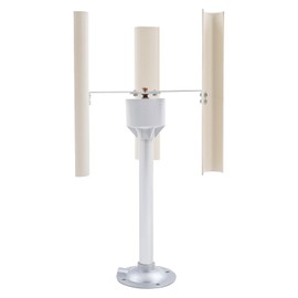 FiueStur Vertical Axis Wind Turbine, 12V 40W 3-Phase Permanent Magnet Motor, DIY Wind Power Generator Kit with Low Noise ABS Blades for Home, Science Education, Off-Grid Projects