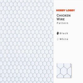 Hobby Lobby - Tela de algodón de alambre de pollo (1 yarda), tela precortada ligera para coser ropa, artículos para el hogar y otros accesorios