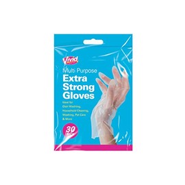 Vivid Multi Purpose Extra Strong Gloves - 30 Pack