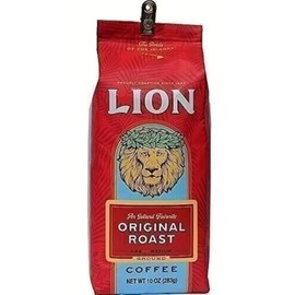 Lion Coffee, Original, Medium Roast, Ground, 10 Ounce Bag