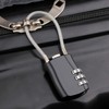 Mini Wire Cable Lock for Lockers, Bags, Drawers, & Backpacks - Anti-theft Dial Combination Storage L 2ea