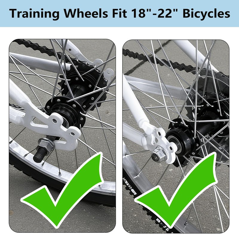 MIDOGAT Bicycle Training Wheels, Training Wheels for 20 inch Bike,