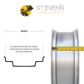 Stevens Lake Parts One New Smooth Tire W/Rim Various Applications & Lazer Z Models 1-634662 634662