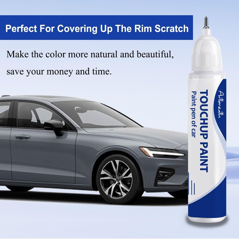 Thunder Grey Metallic(728) Touch Up Paint for Volvo-Exact Match–Chips and