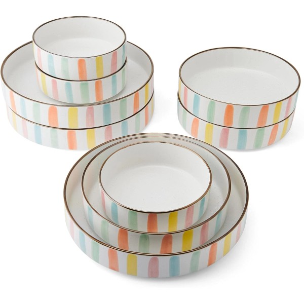 Does not apply Spring Summer 9 Piece Dinnerware Serving Bowl