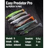 Rubber Fish with Hooks Set of 6 for Pike, Zander