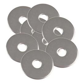 TERF® M4 (4mm) X 20mm X 1.5mm Stainless Steel A2 (304) Flat Repair Penny Mudguard Timber Fender Washer 4mm Hole (ID) X 20mm Outside Diameter X 1.5mm Thickness - Pack of 20
