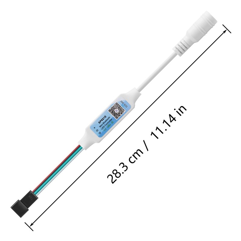 CERRXIAN 2PCS DC5521 5-24V Mini RGB Bluetooth Controller,DC 5V Bluetooth