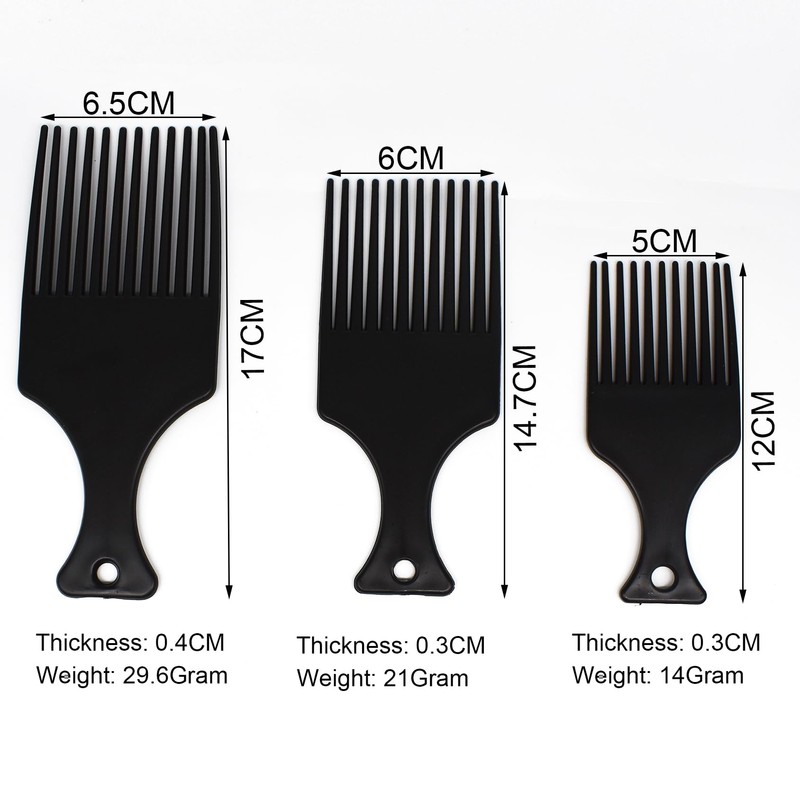 Afro Hair Comb Smooth and Stable Wide Teeth Plastic Styling
