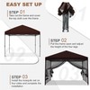 MASTERCANOPY Pop-Up Quick Outdoor Canopy with Netting Screen Walls (10x10,