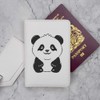 Azeeda 'Happy Panda' Passport Cover & Luggage Tag Travel Set
