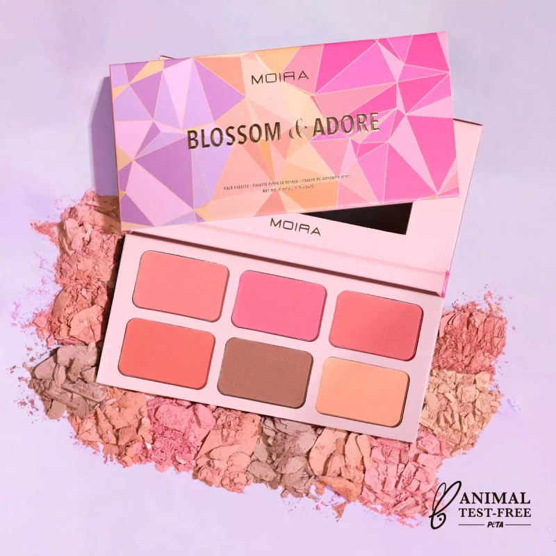 Moira Cosmetics Paleta De Rubores En Polvo Moira Cosmetics Blossom