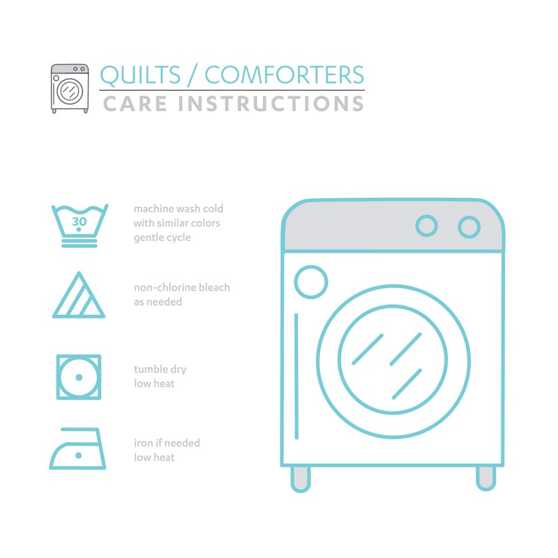 Lush Decor Ava Quilt Diamond Pattern Solid 3 Piece Oversized