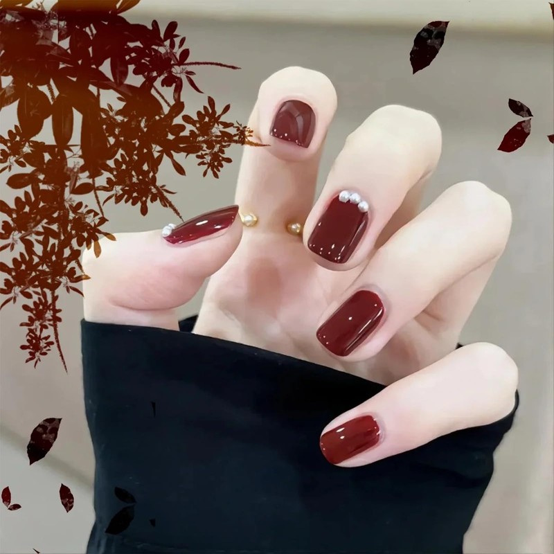 Cherry Red Nail Polish, 12ml Quick Dry Nail Lacquer, Nail