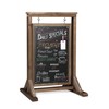 Ilyapa Rustic Double Sided Swinging Chalkboard Sidewalk Sign - Barnwood