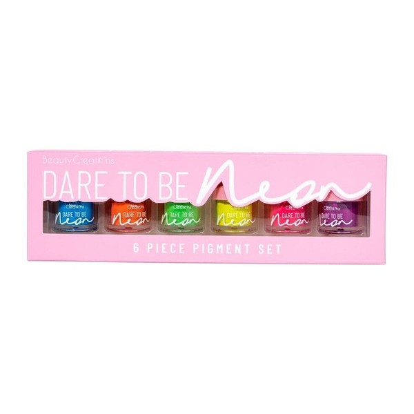 Beauty Creations DARE TO BE NEON - 6 Colors Pigment Pot Set, Eye Color Bright 