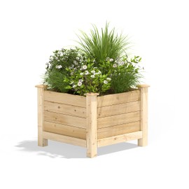 Greenes Fence Original Cedar Elevated Planter, 24" x 24" x 21" - Made in USA with North American Cedar
