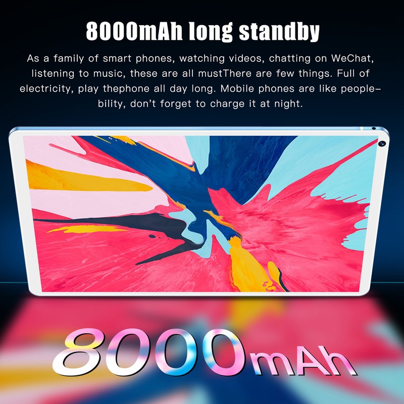 8 Inch Tablet 4G RAM 64G ROM 1960x1080 IPS Display