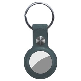 Etui für AirTag Echtleder, Schutzhülle mit Schlüsselbundring, Anti-Scratch