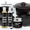 Culina Supreme Cast Iron Care Set: Restoring Scrub, Cleaning Soap
