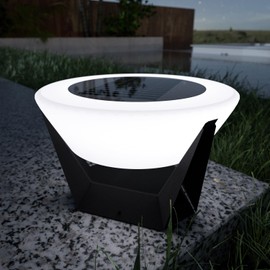 Masdio Landing Light Outdoor Solar Post Cap Lights, Deck Fence, Modern Pillar Post Lights, Waterproof Warm/Cool Lighting for Landscape Garden/Patio